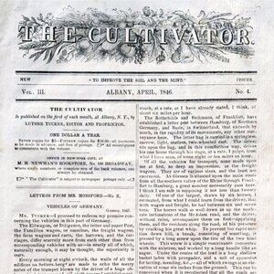 1846 The Cultivator Agricultural Publication Victorian Farming Illustrated DWQQ1